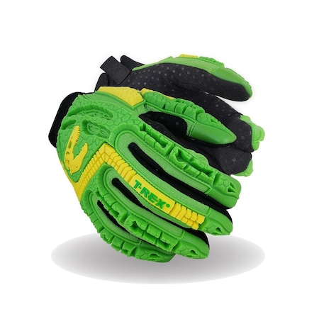 Magid Primal Cut Resistant Impact Gloves, L, Hi-Viz Yellow TRX641L
